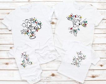 Matching Disney Christmas Shirts, 2025 Disney Christmas Shirt, Matching Family Disney Christmas Shirt, Christmas Mickey And Friend