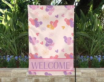 Mickey Balloons Garden Flag, Disney Garden Flag, Disney Home Decor, Disney Yard Flag, Minnie Mouse, Disney Lover Gift