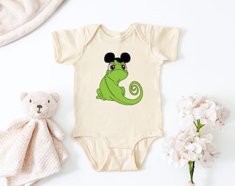 Body de bebé de Disney de Pascal Enredados, bonito conjunto de Disney para niña o niño, camiseta de Disneyworld, regalo para baby shower