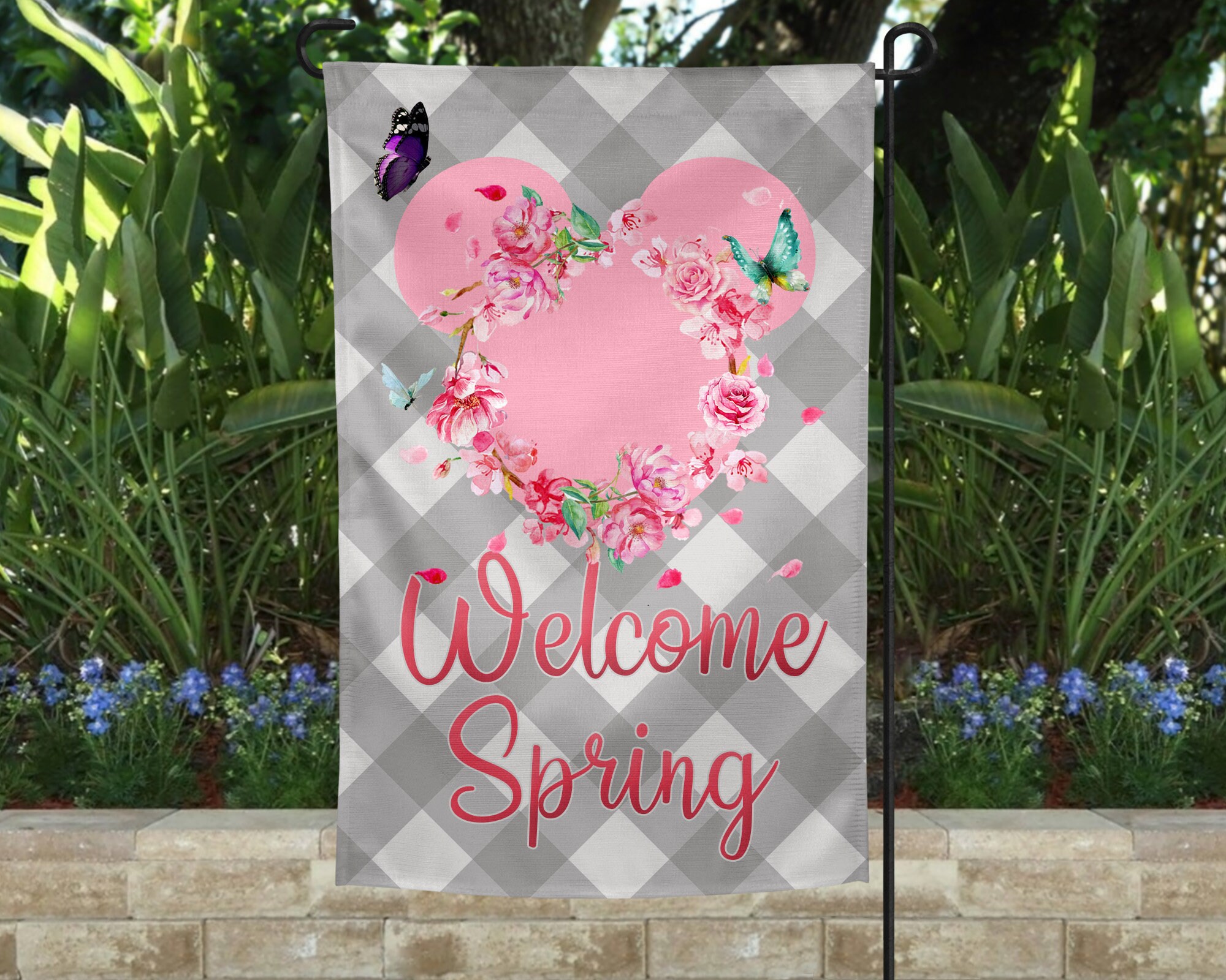 Welcome To Our Country Home  Double Sided Soft Garden Flag       FG1530