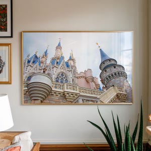 Disney Castle Photograph, Disney Wall Art Print, Disney Nursery Wall Art Print, Disney Lover Gift, Living Room Decor, Disney Wall Art