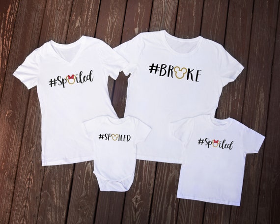 spoiled broke disney shirts