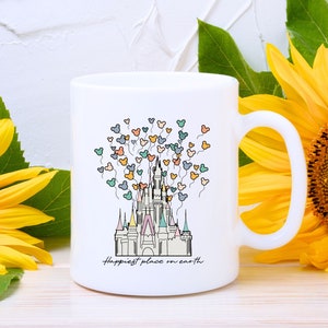 Happiest Place On Earth Coffee Mug, Disney Coffee Mug, Coffee Lover Gift, Disney Gifts, Disney Mug