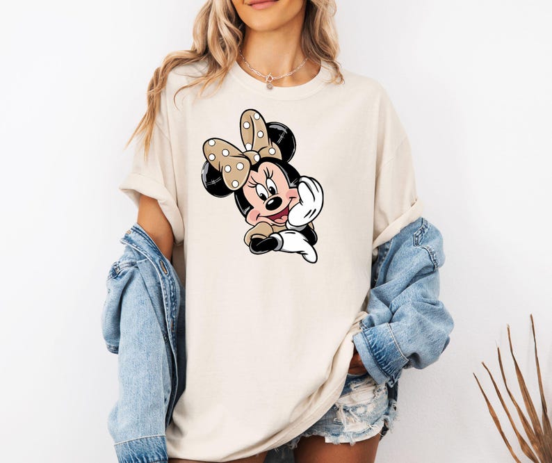 Comfort Colors Retro Minnie Mouse Shirt, Disney Trip Shirt, Cute Disney Tee, Magic Kingdom Tee, Disneyland Shirt image 1