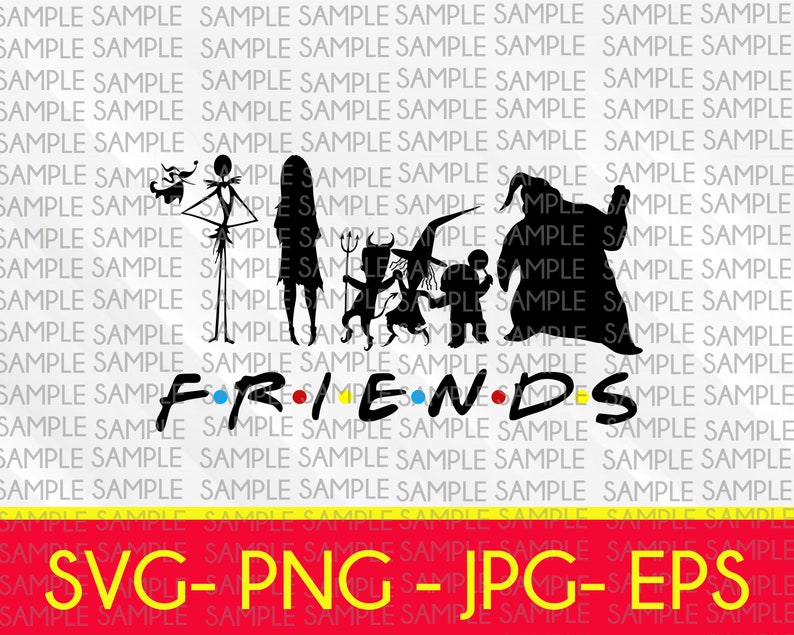 Download Friends svg Oogie Boogie Jack Skellington Halloween svg | Etsy
