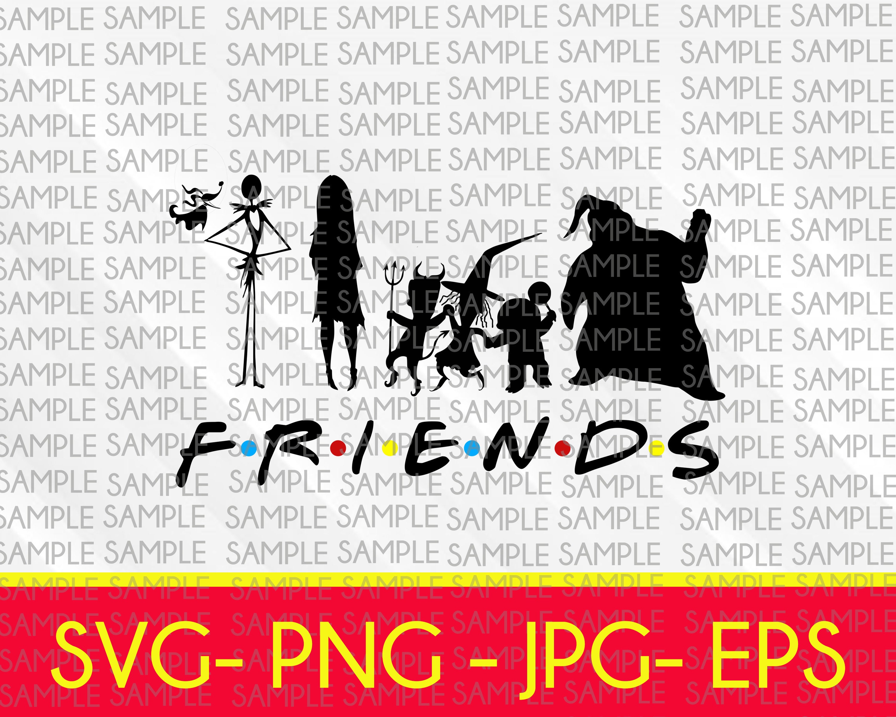 Download Friends Svg Oogie Boogie Jack Skellington Halloween Svg Etsy
