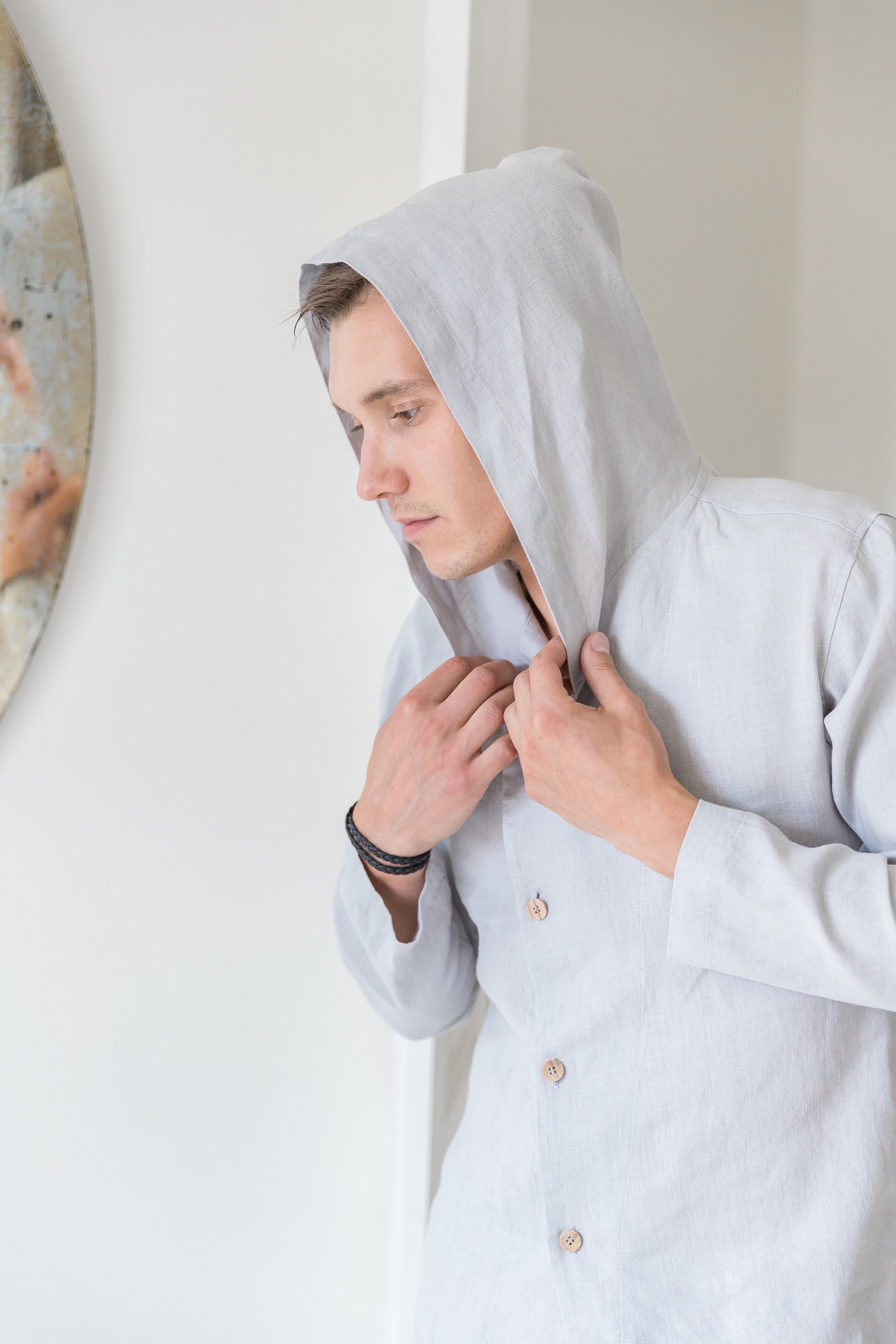 Linen Hoodie - Etsy