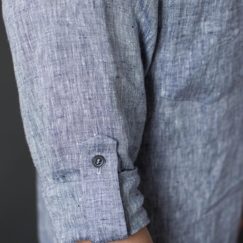 Mens linen tunic - Long linen shops shirt for men - Natural linen shirt - Mens dress tunic - Mens linen clothing