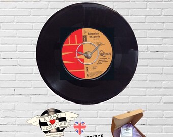 Freddie Mercury Queen vinyl record clock 50th birthday gift for men,50th birthday gift ideas for women,60th birthday gift