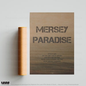 Mersey Paradise / Impresión de Merseyside / Regalo de Manchester / The Stone Roses / A1 o A2 /