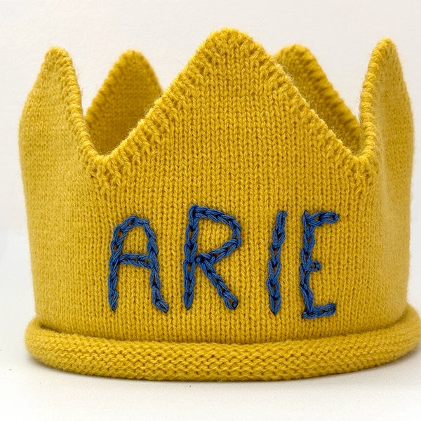 Knit Crown Hat Etsy