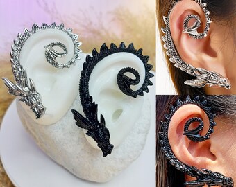 Luxury Curled Dragon Ear Cuff - 2 colours