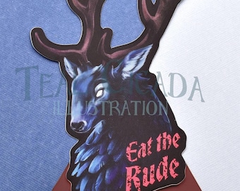 Eat the Rude - Hannibal Stag Vinyl Sticker