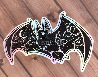 Holographic Bat Sticker