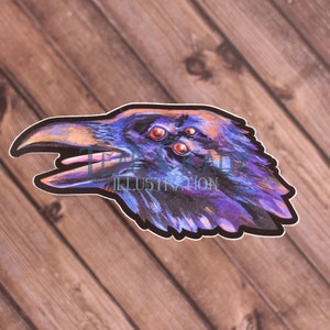 Purple Raven Sticker