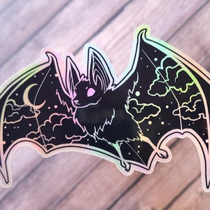 Holographic Bat Sticker