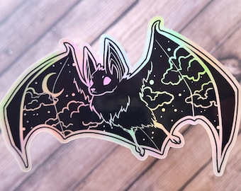 Holographic Bat Sticker