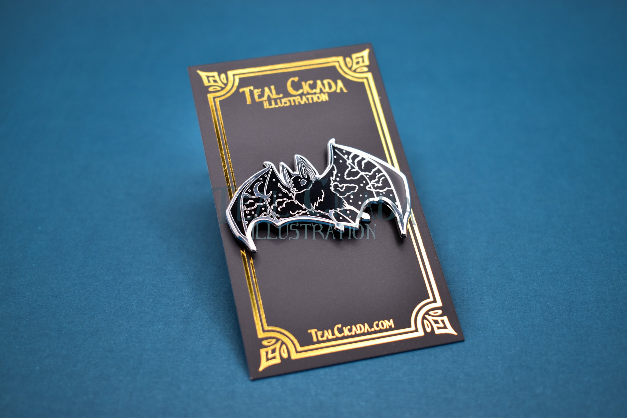 Bat Enamel Pin - Etsy