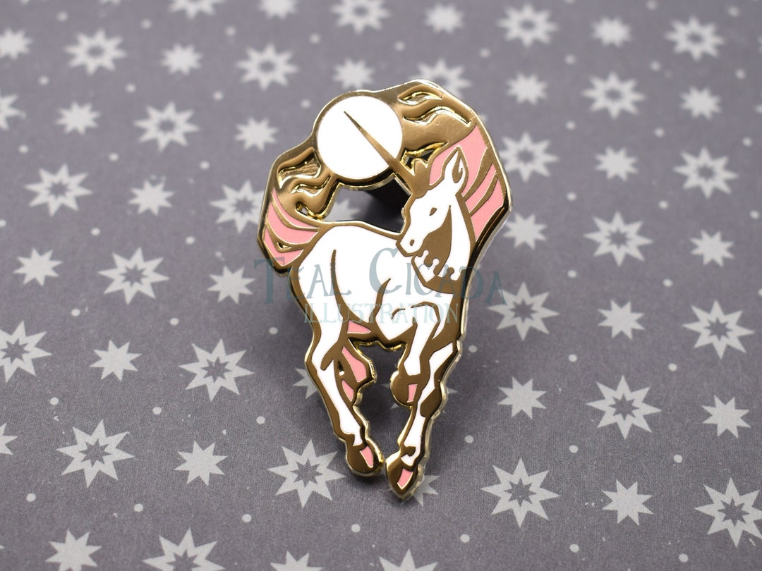 Unicorn with A Secret, Folding Enamel Pin