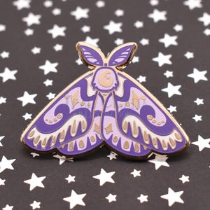 Non Binary Pride Moth Enamel Pin