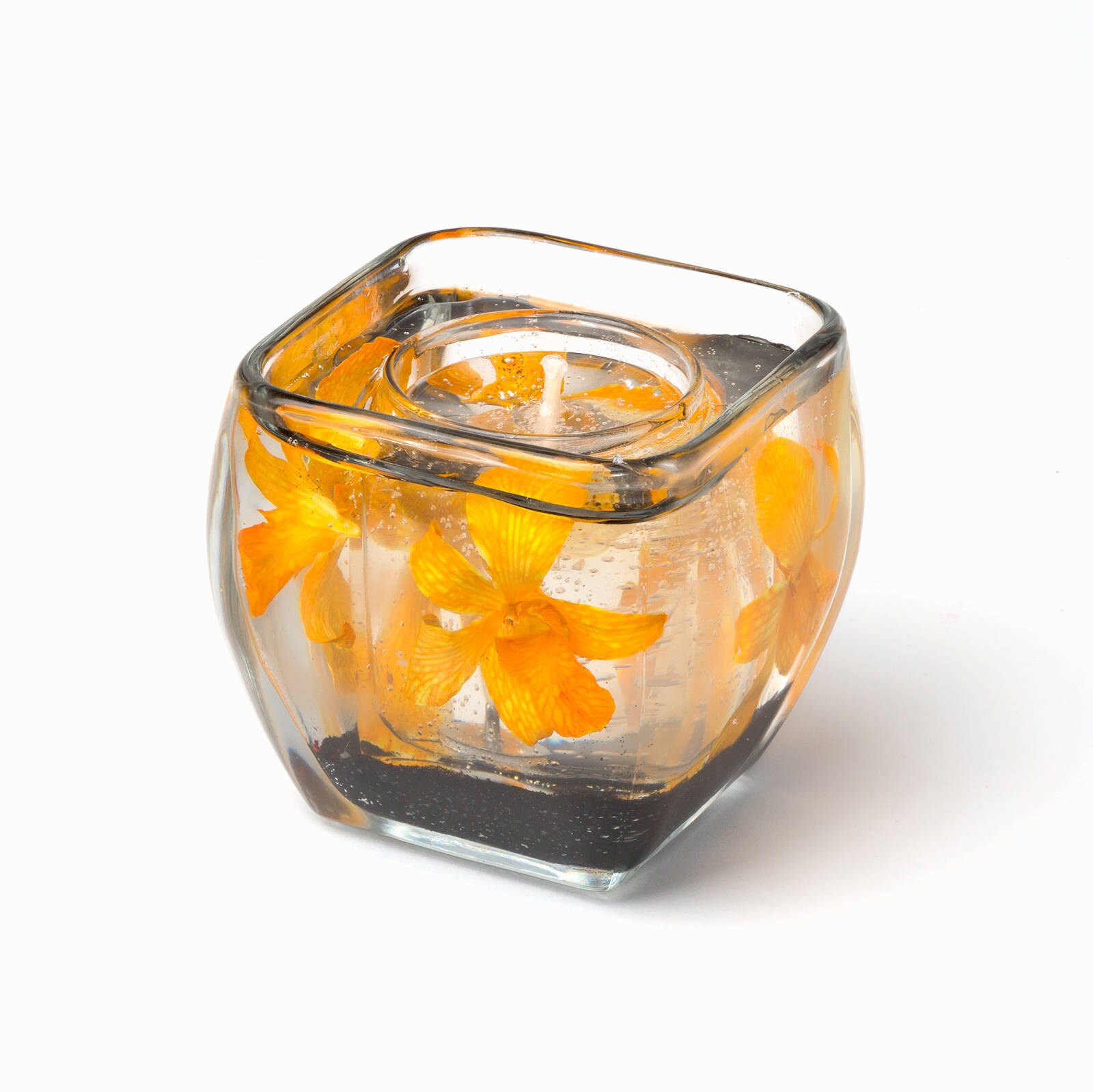 Gel Candle Flower Gel Candle Scented Gel Candle Orchids Etsy