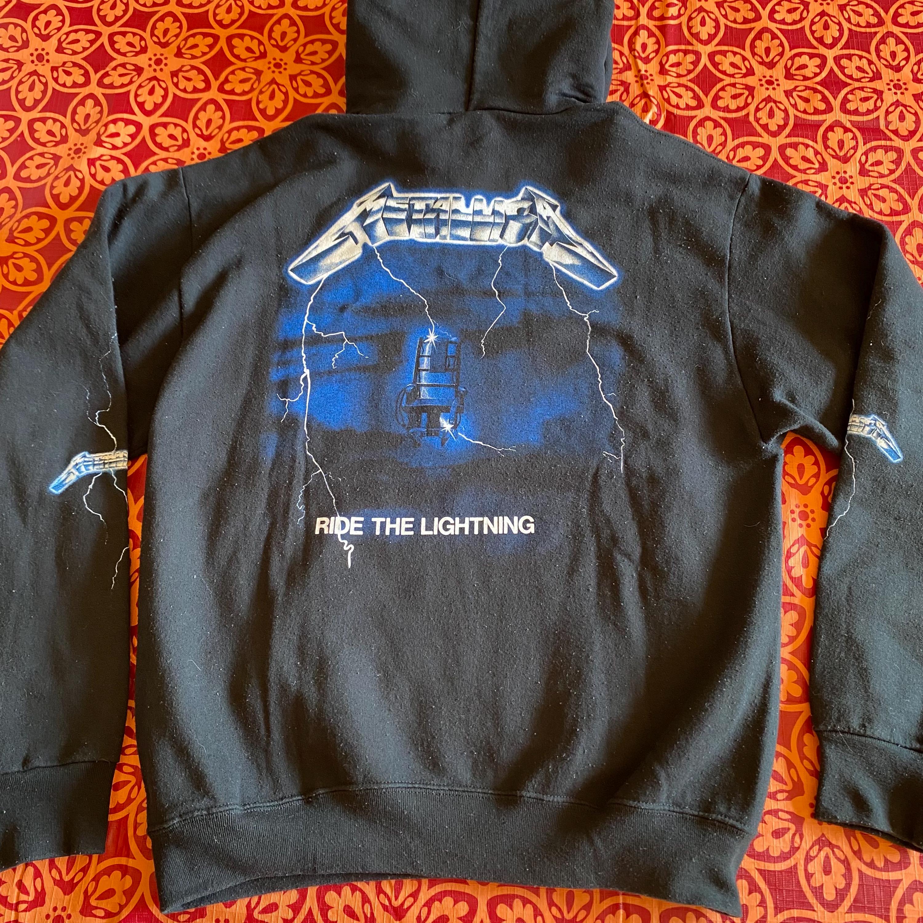 Metallica ride the lightning hoodie - Etsy 日本