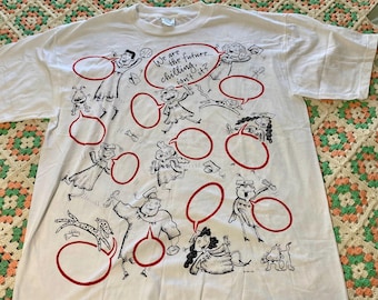 Vintage Graduation School AOP T Shirt XL 1990s USA Education Schooling