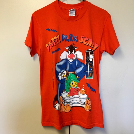 Halloween - Vintage Tweety Tunes and Etsy Sylvester Looney Shirt