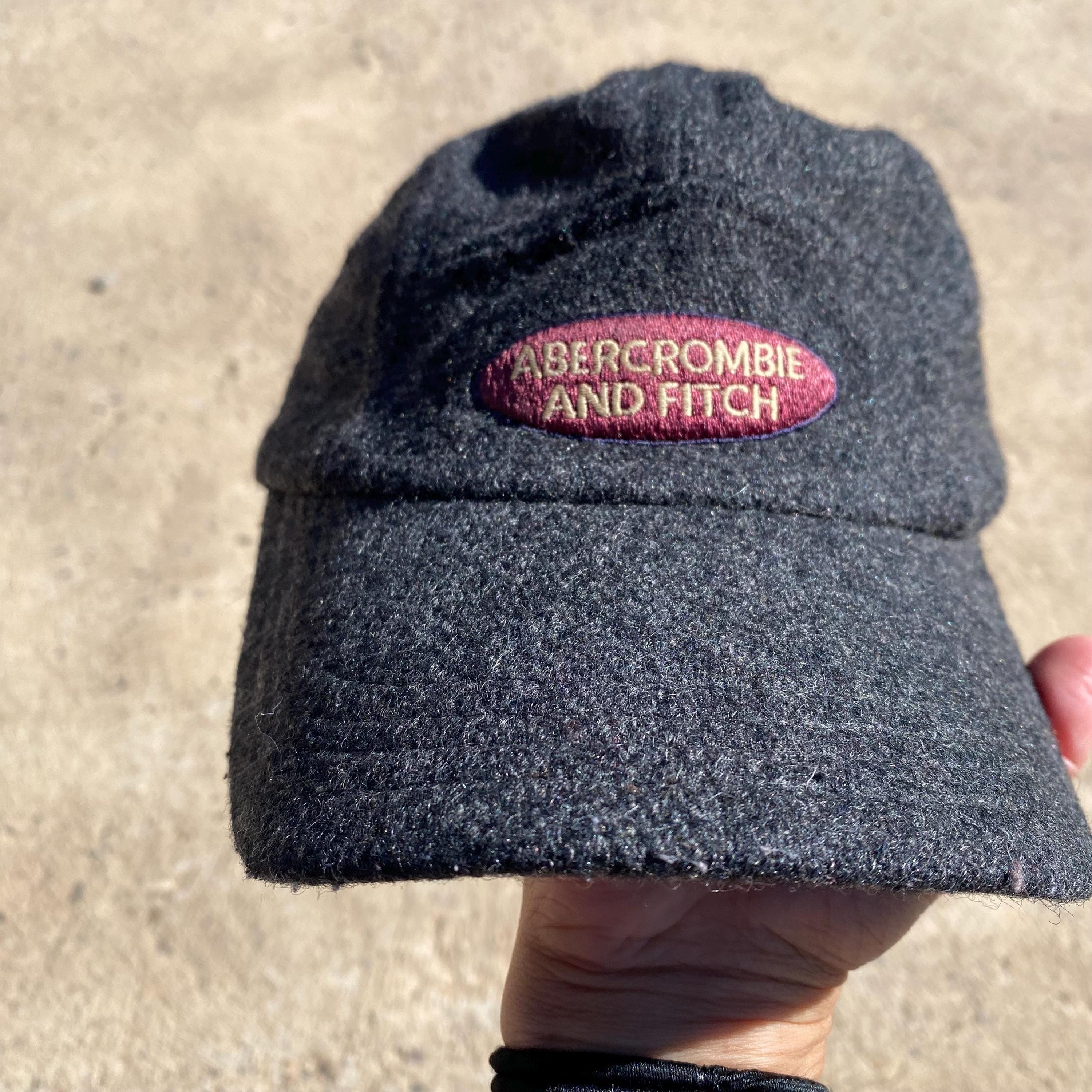 UEC Abercrombie brown & tan herringbone wool blend hat Y2K Abercrombie and Fitch Hat - Etsy main image 3