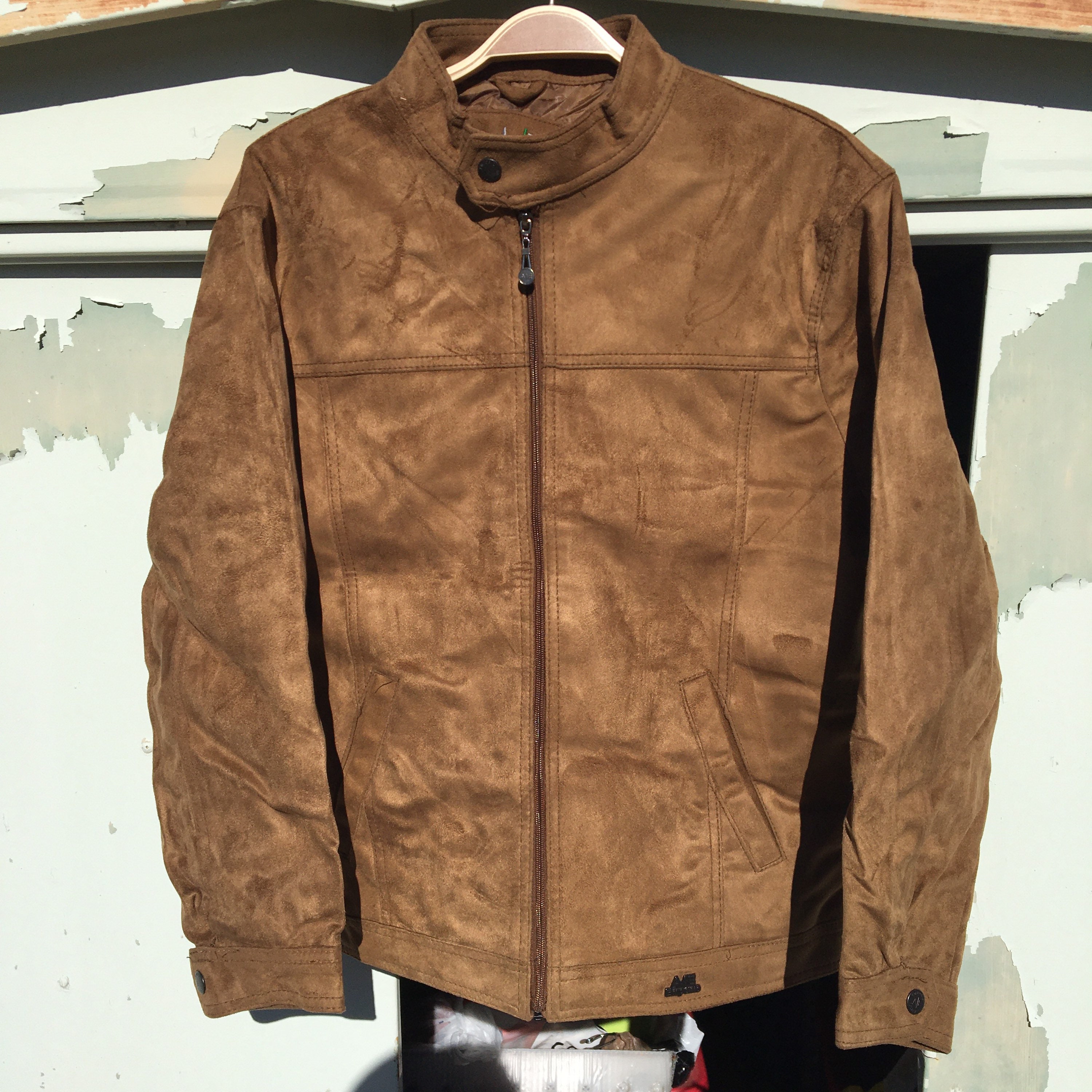AE DI Miliano Emporio Collezioni Fax Leather Zip up Jacket Color Brown Made in Italy Etsy