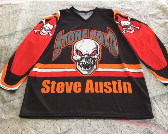 Vintage Stone Cold Steve Austin Jersey WWF Hockey/