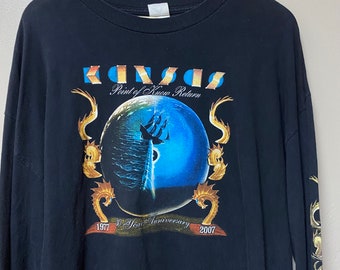 Kansas band shirt king sleeve 2007 size 2XL Point of Know return