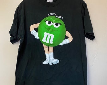 vintage M&M’s Shirt Green color Candy Tee size Medium