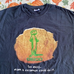 T-shirt Geico Occasion Taille Medium - Marque Gildan - Bleu - Très Bon état