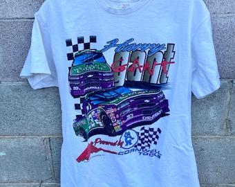 Vintage 1996 Harry Grant Racing NASCAR Tee Size Large Made In USA Shirt Tools