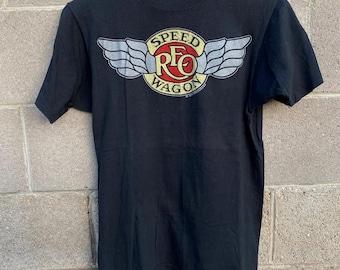 Vintage Reo Speedwagon Shirt Black Small Single stitch 80s