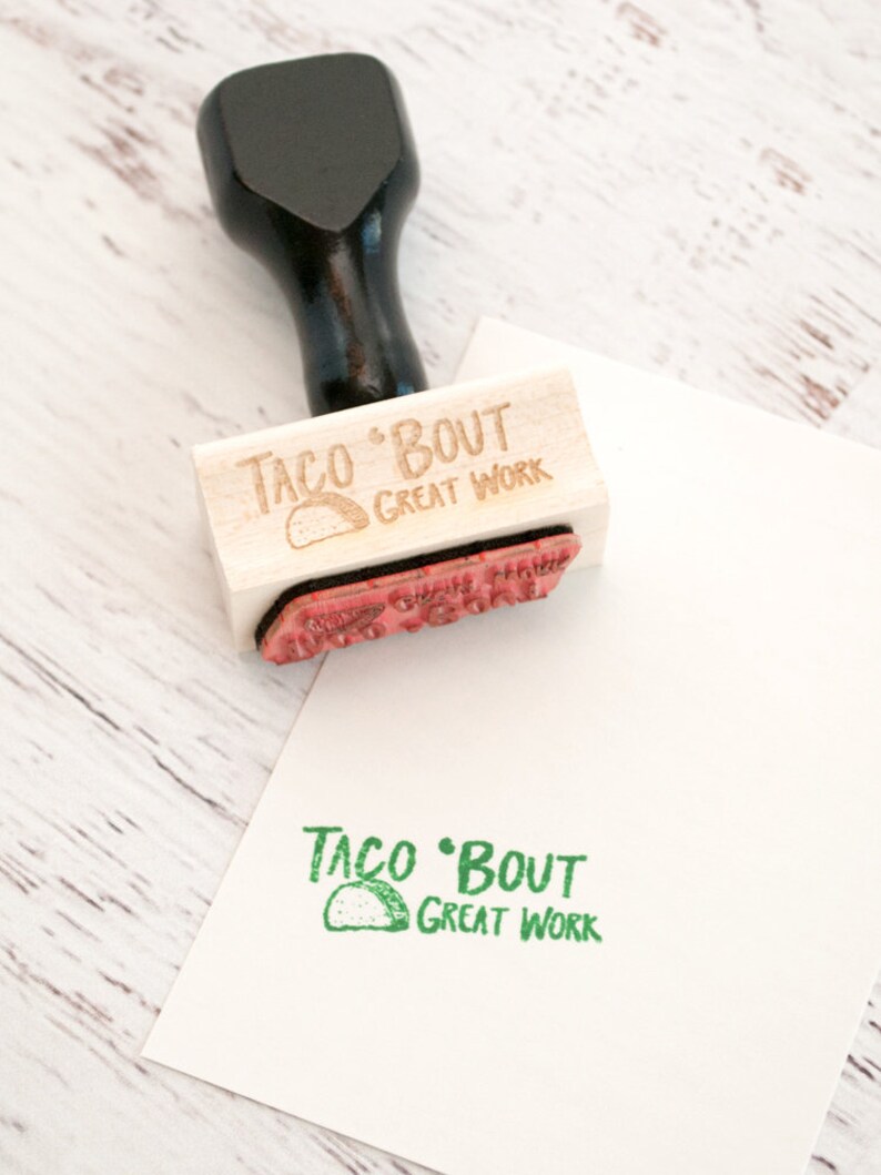 Teacher Stamp Wooden Stamp Teacher Stuff Grading Stamp Etsy