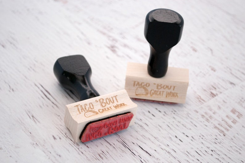 Teacher Stamp Wooden Stamp Teacher Stuff Grading Stamp Etsy