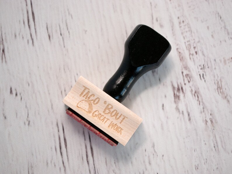 Teacher Stamp Wooden Stamp Teacher Stuff Grading Stamp Etsy