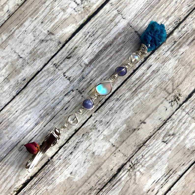 Agate Roach Clip Celestite Crystal Mermaid Glass Joint Etsy