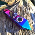 Aura Pipe, Crystal Pipe, Flame Aura Pipe, Rainbow Pipe, Crystal Meditation, Agate Pipe, Girly Pipe, Glass Pipe, Smoking Pipe, Custom Pipes