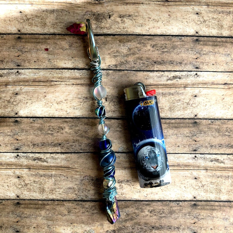 Crystal Joint Holder Mermaid Glass Rainbow Roach Clip Etsy