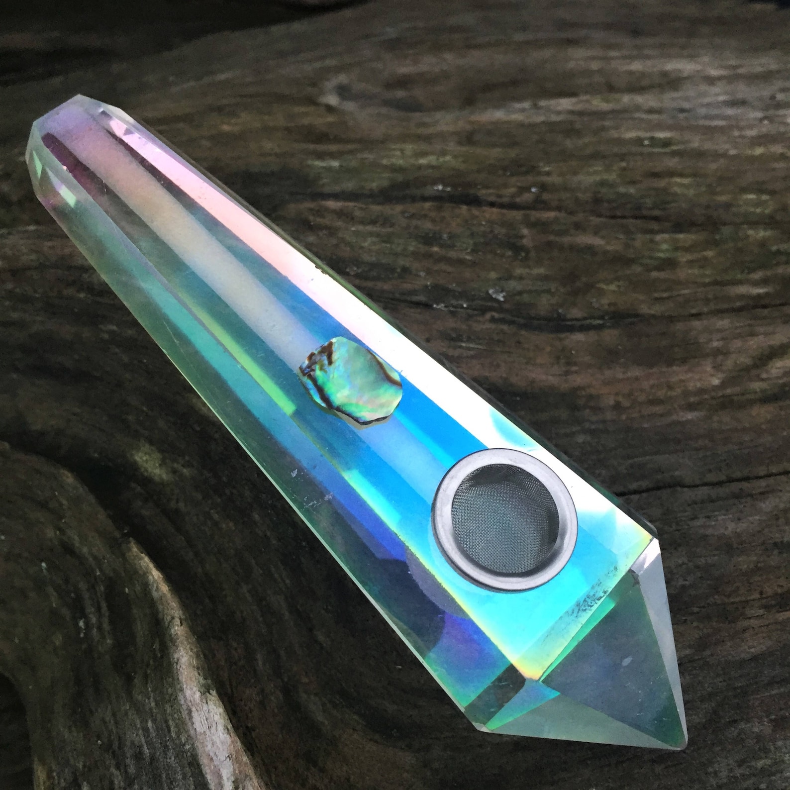 Angel Block Pipe Angel Aura Pipe, Crystal Pipe, Custom Pipe, Abalone Sea Shell, Abalone ...