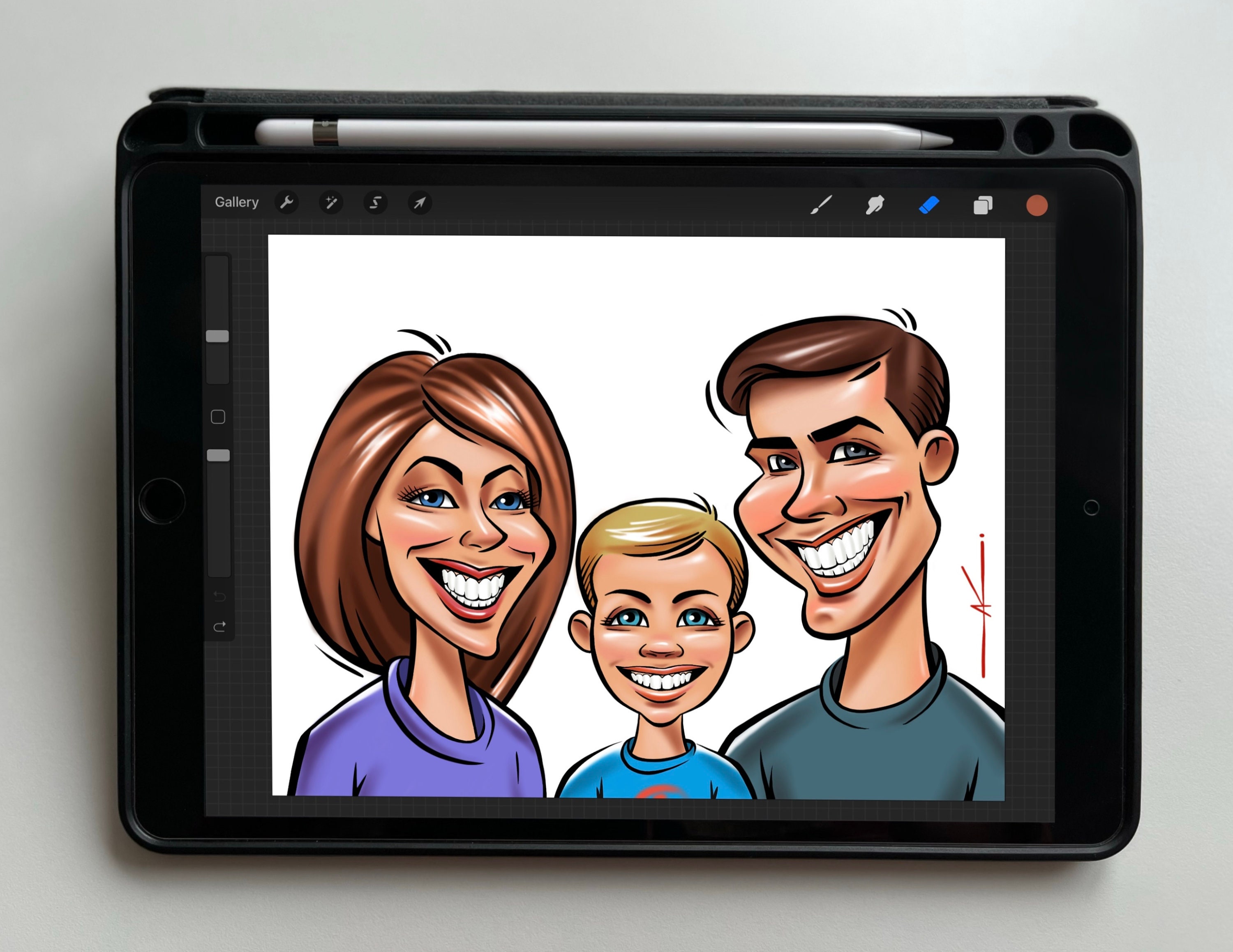 3名様分のオーダーメイド似顔絵。 - Etsy 日本