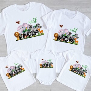 Wild One Birthday Shirt, Wild One Family Birthday Shirt, Two Wild Shirt, Safari Party T-shirt, Personalized Family Shirts