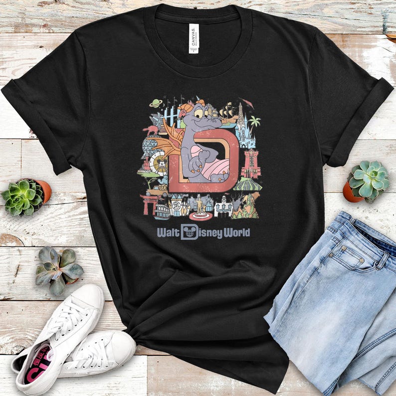 Figment Walt Disney World Shirt, Disney Theme Park Trip Family Vacation T Shirt image 2