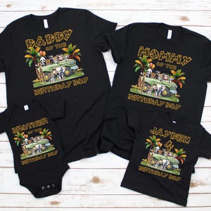 Safari Family Birthday Shirts, Safari Birthday Boy Shirt, Family Safari Floral Birthday Shirts, Custom Safari T-shirt, Wild Birthday Shirt