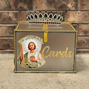 Gift Card box, custom made to order, Personalized made to order acrylic gift card box. Fits 150-200 envelopes. Any party