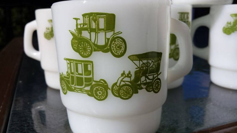 Vintage Fire King Mug Anchor Hocking Ware Antique Classic Etsy