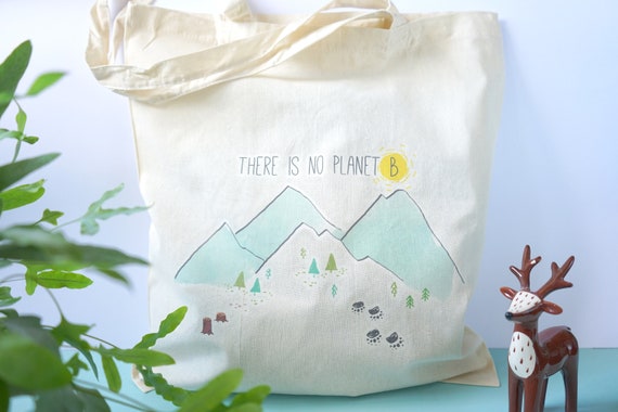 Tote Bag There Is No Planet B Etsy